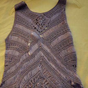 Bandalino Lavendar Crocchet Sleveless Top